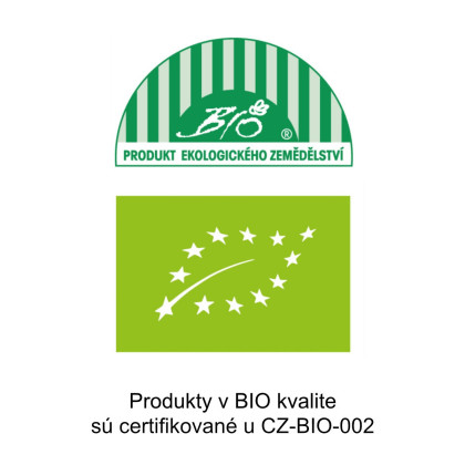 Produkty v BIO kvalite sú certifikované u CZ-BIO-002