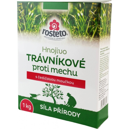 Hnojivo s čadičovou múčkou - trávnikové proti machu - Rosteto - hnojivo - 1 kg