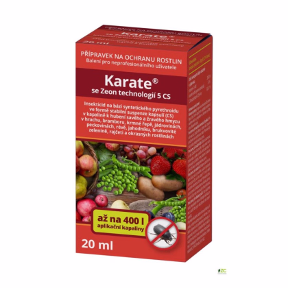 Karate - insekticíd proti škodlivému hmyzu - ochrana rastlín - 20 ml