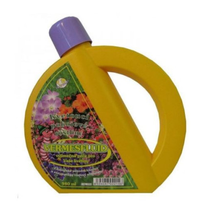 BIO hnojivo - Vermesfluid pre kvitnúce izbové rastliny - 980 ml
