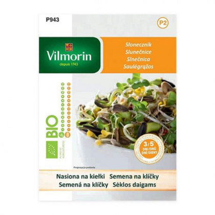 BIO semená na klíčky - Slnečnica - Vilmorin - 20 g