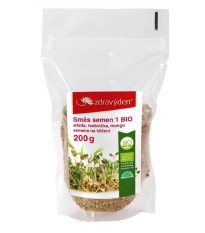 BIO Alfalfa, reďkovka, mungo - zmes - bio semená na klíčenie - 200 g