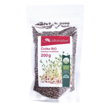 BIO Šošovka - Lens esculenta - bio semená na klíčenie - 200 g