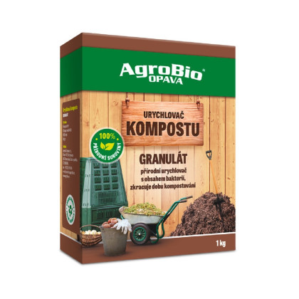 Urýchľovač kompostu - granulát - pomôcky na pestovanie - AgroBio - 1 kg